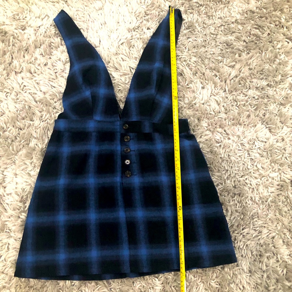 Black and blue Plaid jumper skirt by Wild Honey designed in California